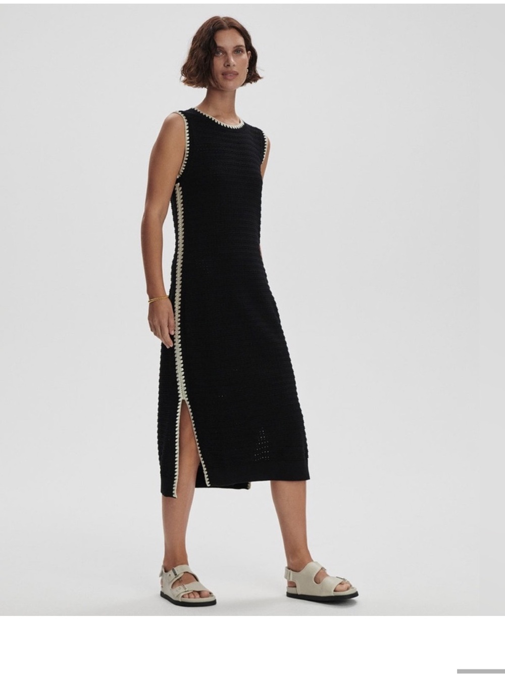 NWT VARLEY Dwight Tank Knit Midi Dress - Picture 7 of 10